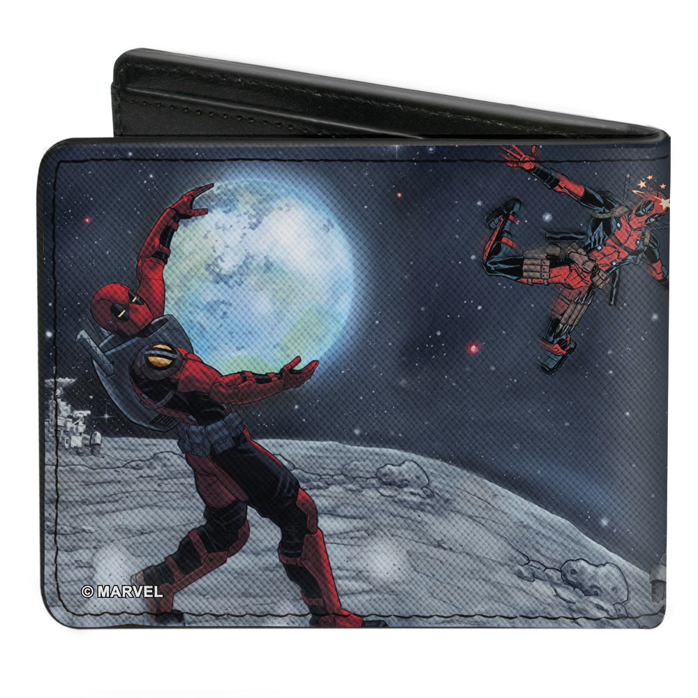 MARVEL DEADPOOL Bi-Fold Wallet - Deadpool A Space Oddity Issue #30 Comic Cover Holding Earth Pose