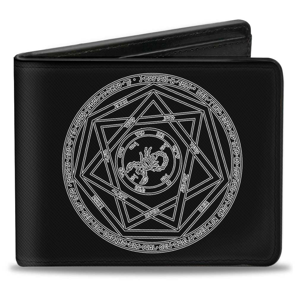 Bi-Fold Wallet - Supernatural Devil's Trap Pentagram Black White