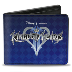 Bi-Fold Wallet - KINGDOM HEARTS II Logo Blues Silvers