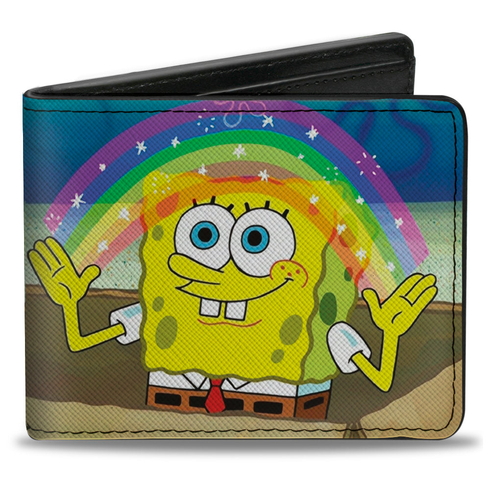 Bi-Fold Wallet - SpongeBob SquarePants Imagination Smiling Rainbow Pose