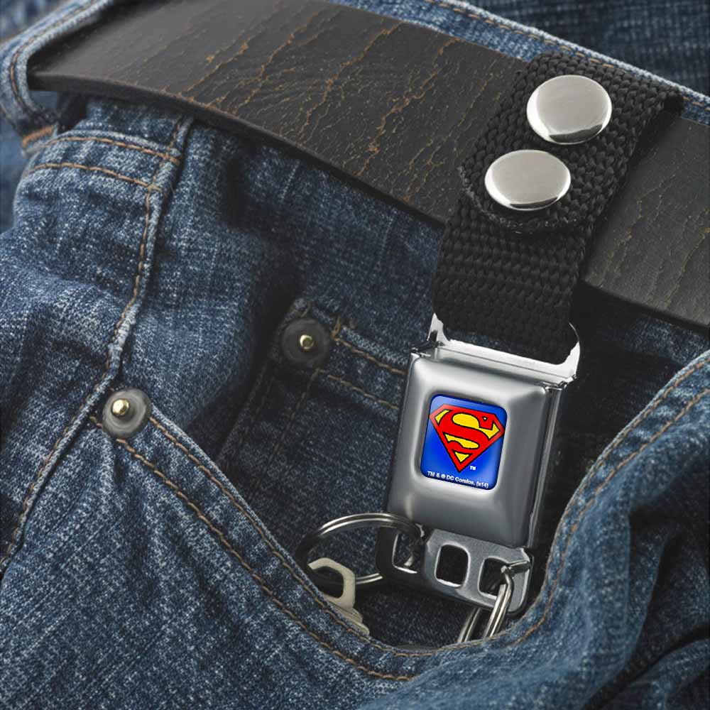 Keychain - Superman Full Color Blue