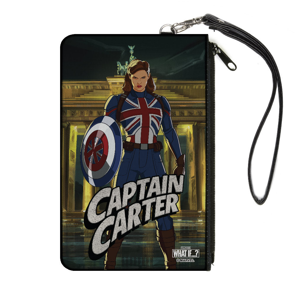 Canvas Zipper Wallet - LARGE - Marvel Studios What If ? CAPTAIN CARTER Shield Pose