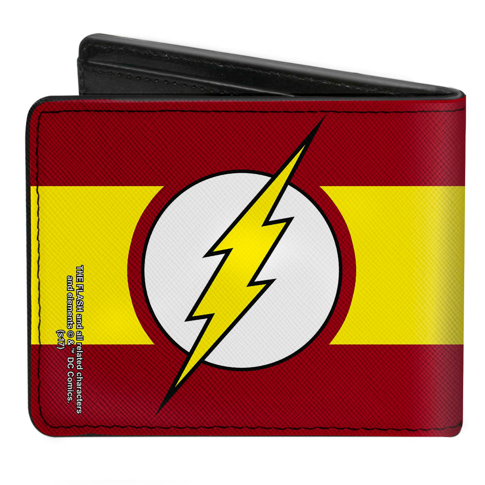 Bi-Fold Wallet - Flash Logo Stripe Red White Yellow