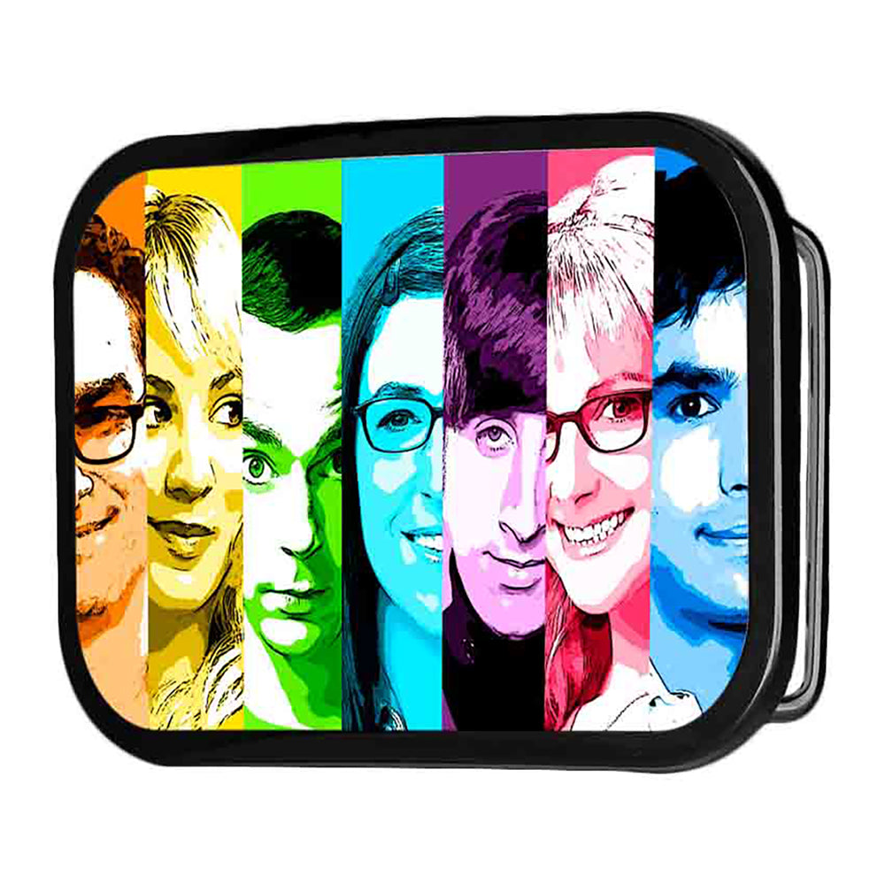 The Big Bang Theory Characters Panels FCG Multi Color - Black Rock Star Buckle