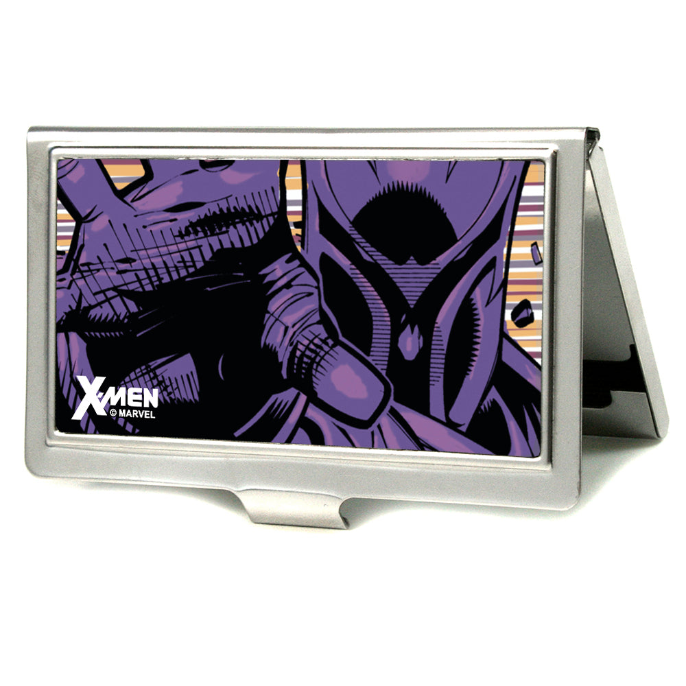 MARVEL X-MEN Business Card Holder - SMALL - X-MEN Magneto Reaching Out Pose FCG Yellow Purples
