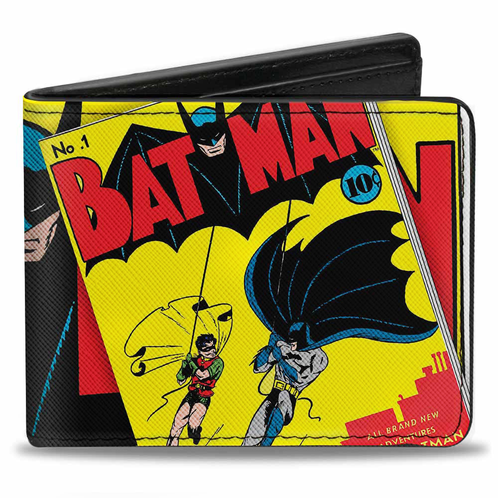 Bi-Fold Wallet - Classic BATMAN Issue #1 Robin & Batman Logo CLOSE-UP Cover Pose