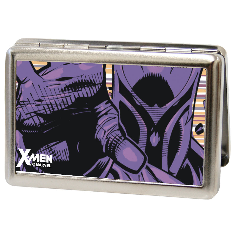 MARVEL X-MEN Business Card Holder - LARGE - X-MEN Magneto Reaching Out Pose FCG Yellow Purples