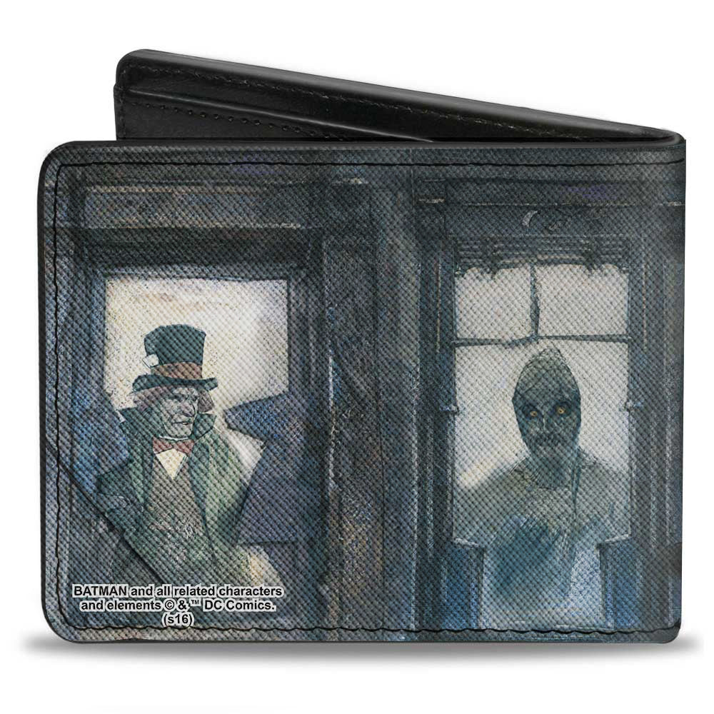 Bi-Fold Wallet - The Dark Knight Annual #1 Cover Pose Batman Action Mad Hatter Scarecrow Penguin in Windows