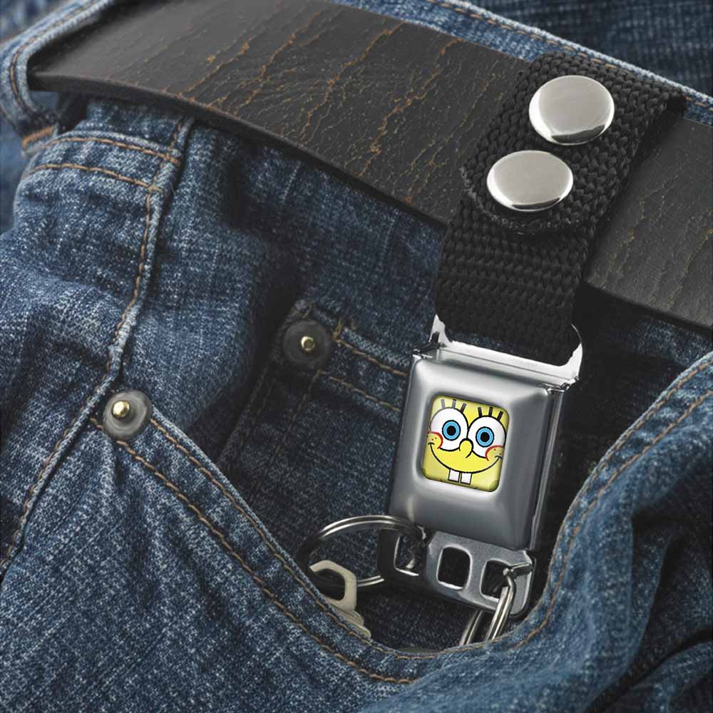 Keychain - Sponge Bob Face CLOSE-UP Full Color