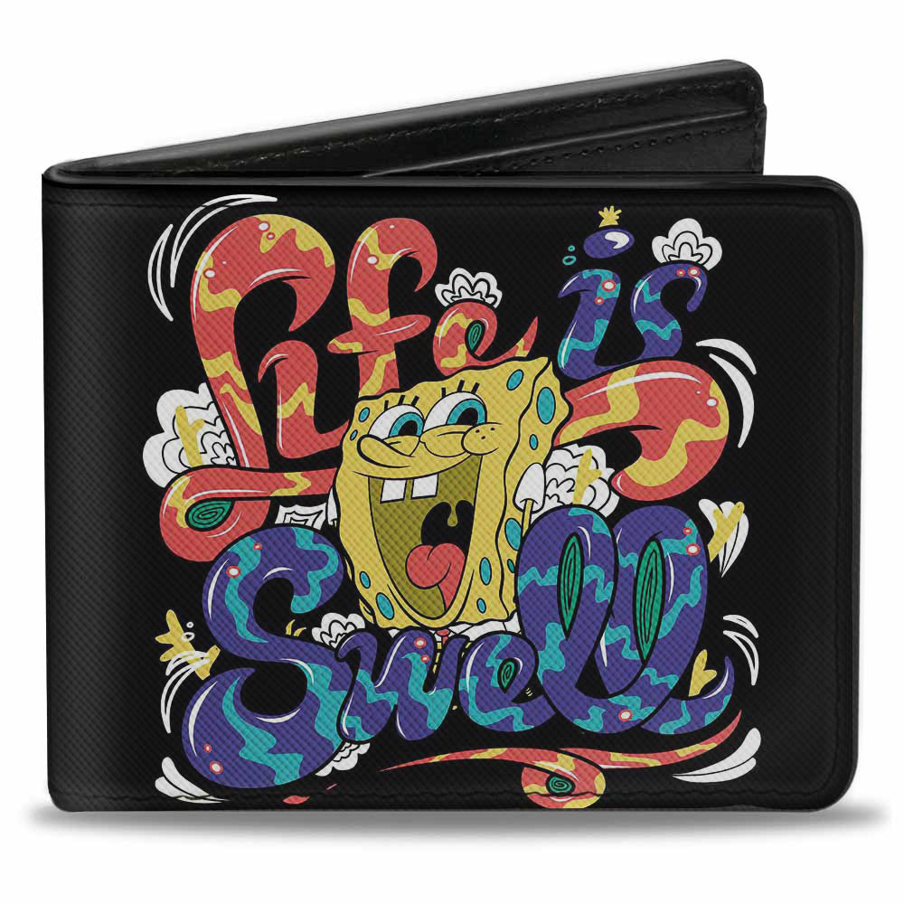 Bi-Fold Wallet - Sponge Bob LIFE IS SWELL Swirl