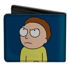 Bi-Fold Wallet - Rick and Morty Pose Blocks Black + Blue