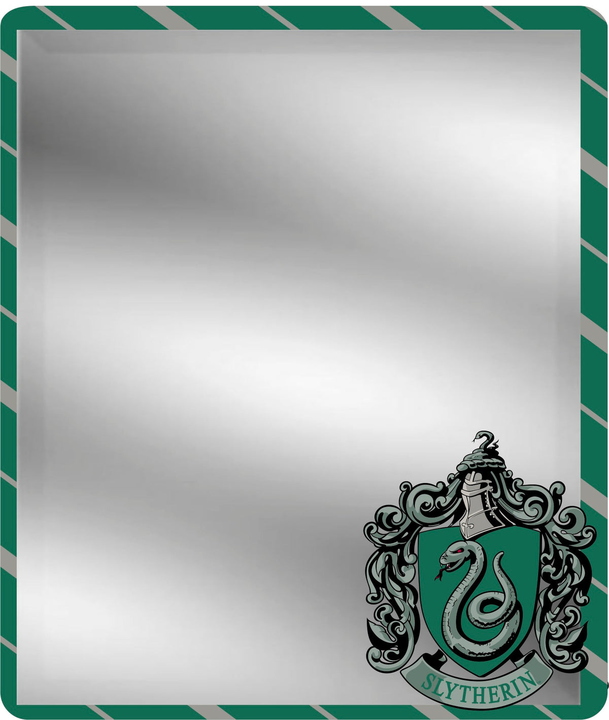 Locker Mirror - Slytherin Crest Stripe4 Green Gray