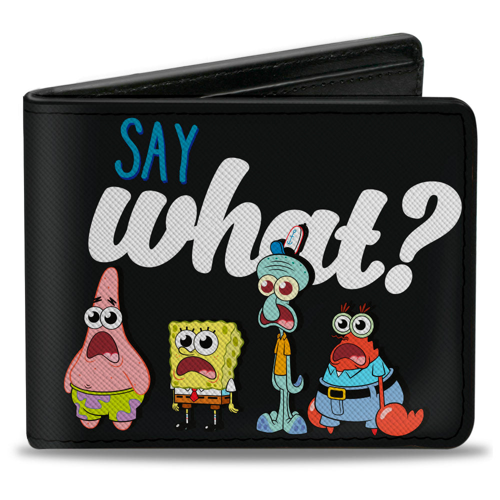 Bi-Fold Wallet - SpongeBob Squarepants and Friends SAY WHAT? Group Pose