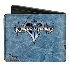 Bi-Fold Wallet - Kingdom Hearts II Final Form Sora Pose Logo Keyblades Blues