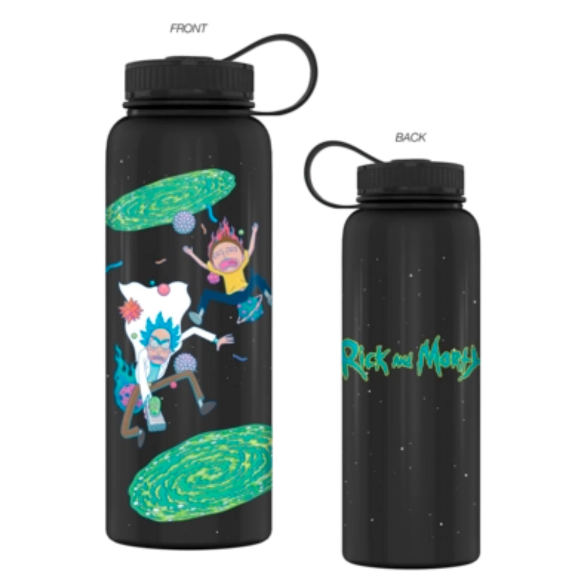 Rick and Morty 42oz Stainless Steel Water Bottle W Twist Lid