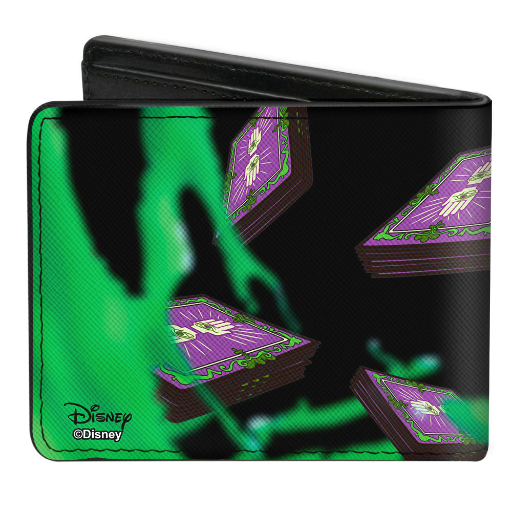 Bi-Fold Wallet - Dr Facilier Tarot Card Pose Black Greens