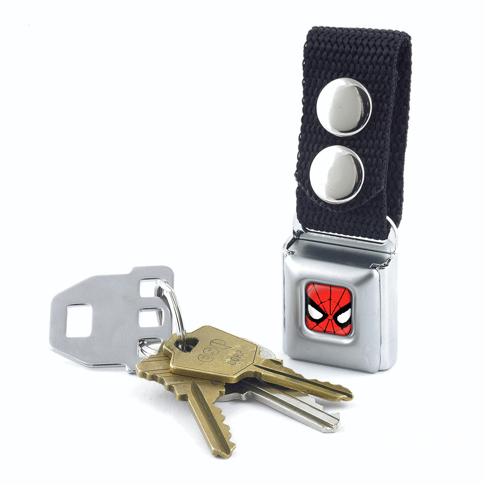 MARVEL COMICS Keychain - Spider-Man Face CLOSE-UP Full Color