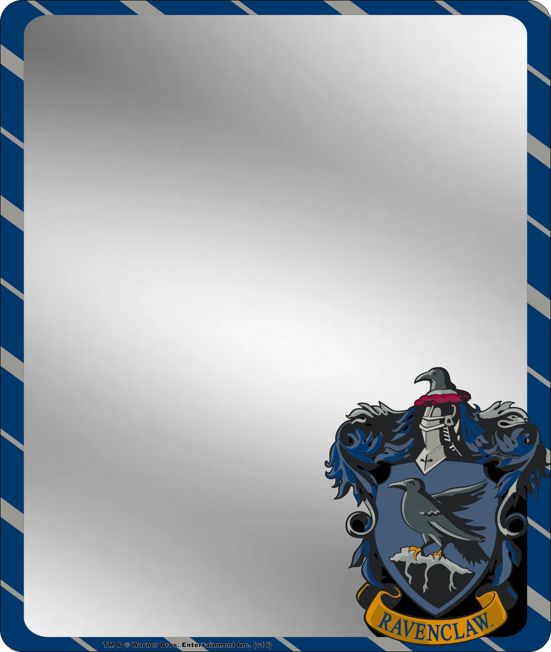 Locker Mirror - Ravenclaw Crest Stripe4 Blue Silver