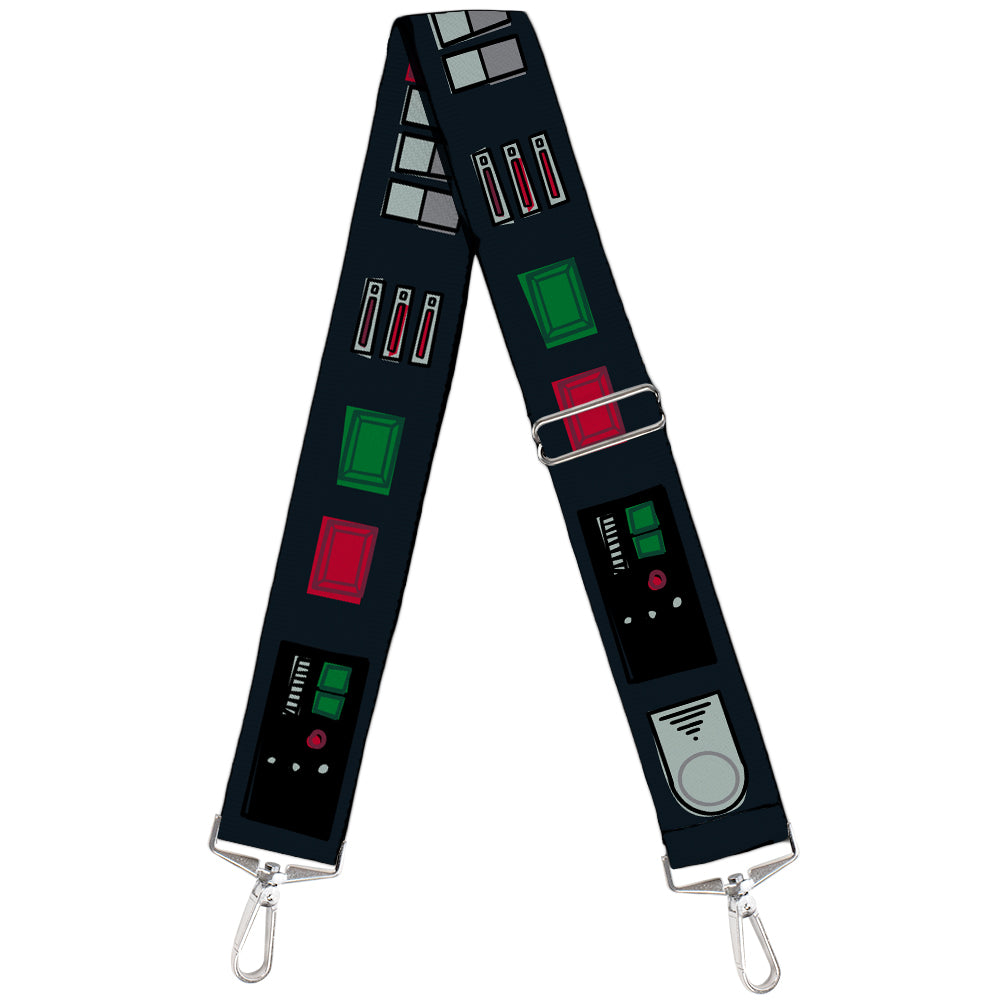 Purse Strap - Star Wars Darth Vader Utility Belt Bounding3 Black Grays Reds Greens