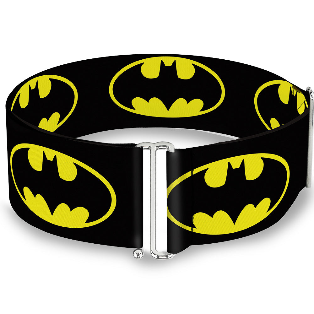 Cinch Waist Belt - Batman Shield Black Yellow