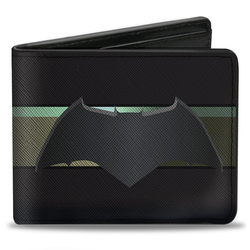Bi-Fold Wallet - Batman 2017 Icon Stripe Black Gold-Fade