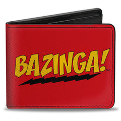 Bi-Fold Wallet - BAZINGA! Red Gold Black