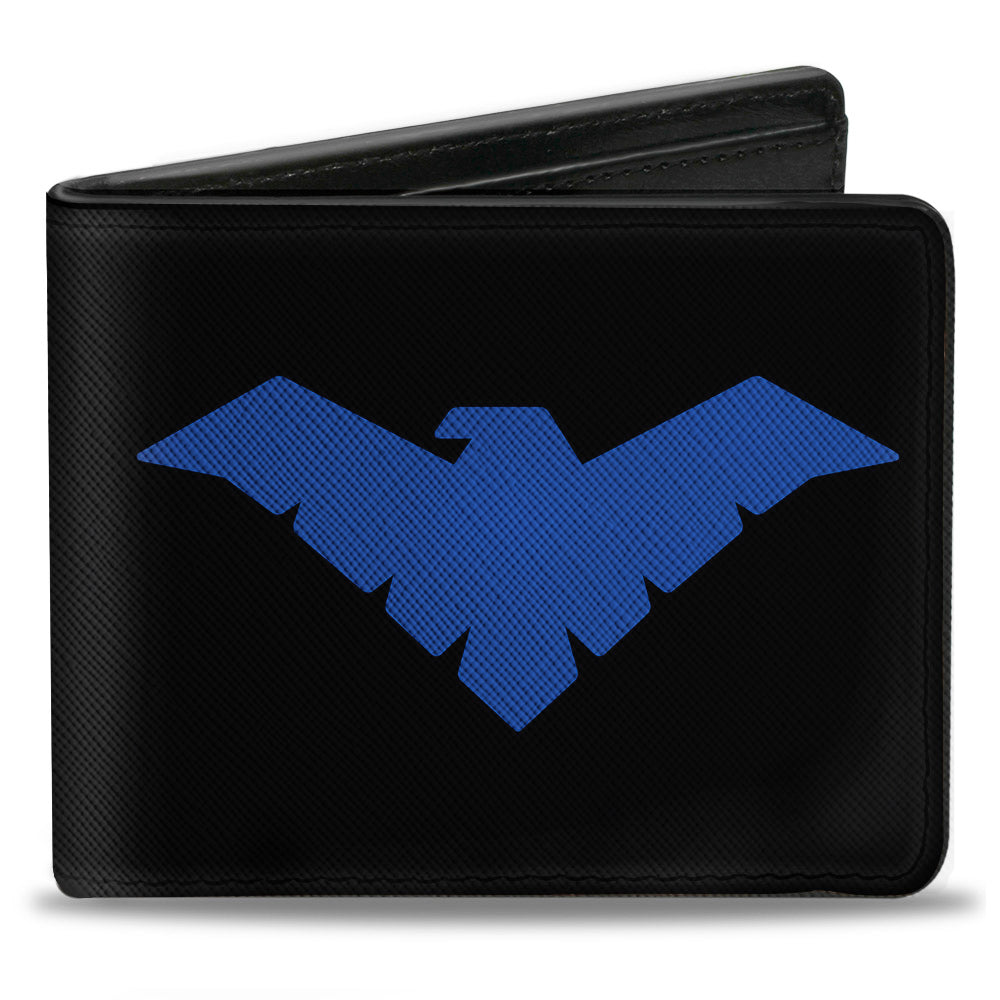 Bi-Fold Wallet - Nightwing Logo Black Blue
