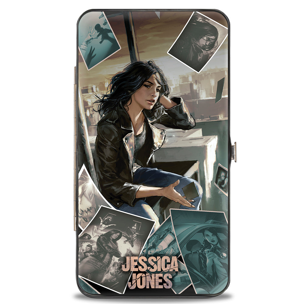 MARVEL UNIVERSE Hinged Wallet - JESSICA JONES Sitting Pose Scattered Photos