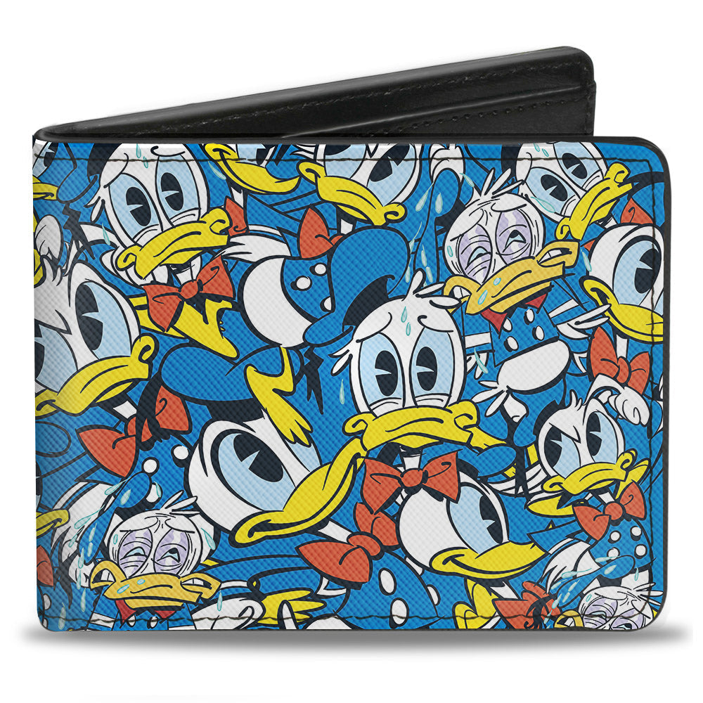 Bi-Fold Wallet - Donald Duck 5-Poses Stacked Collage