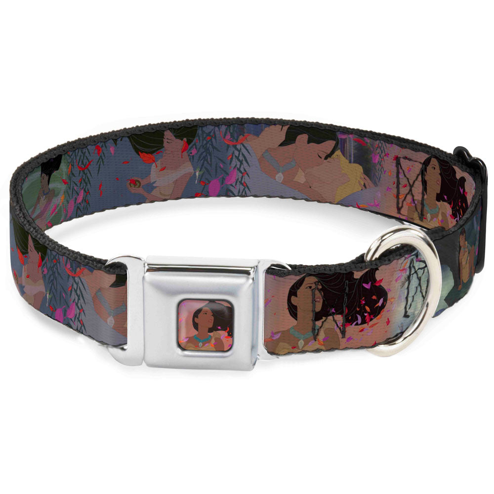 Pocahontas Colors of the Wind Full Color Seatbelt Buckle Collar - Pocahontas &amp; John Smith Scenes