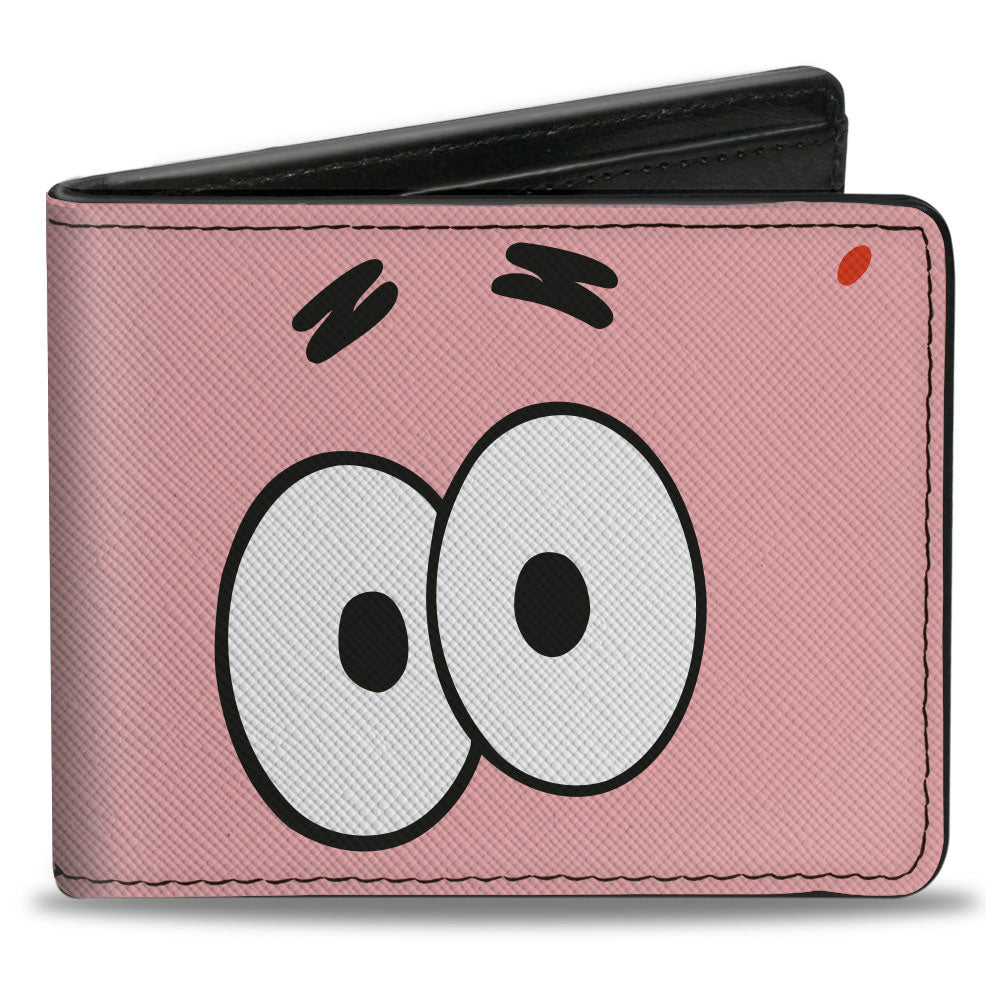 Bi-Fold Wallet - SpongeBob SquarePants Patrick Starfish Eyes CLOSE-UP Pink