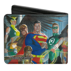 Bi-Fold Wallet - Justice League of America Issue #12 12-Superhero Cover Pose Blues