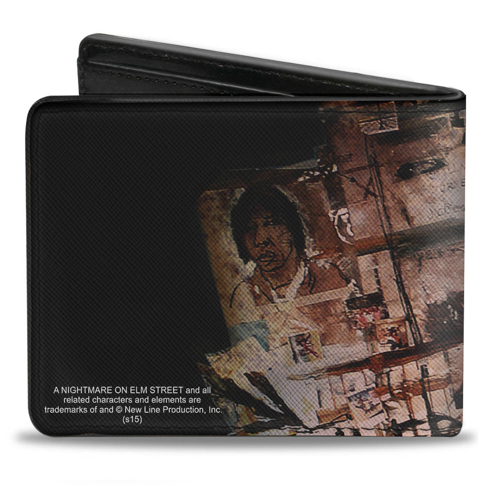 Bi-Fold Wallet - ELM ST Scratch & Scribbles Freddy Shadow
