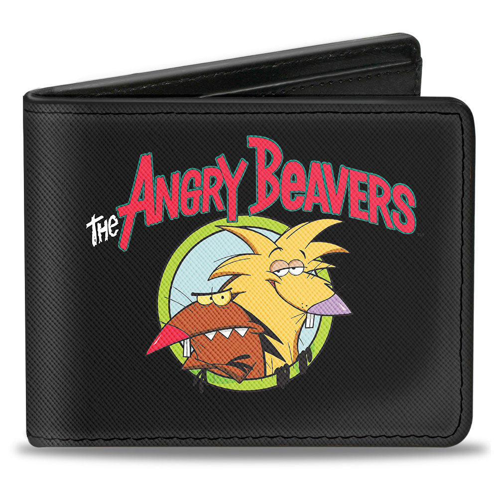 Bi-Fold Wallet - Angry Beavers Logo Front + Logo Back