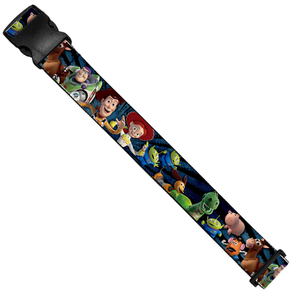 Luggage Strap - Toy Story Characters Running Denim Rays