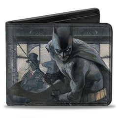 Bi-Fold Wallet - The Dark Knight Annual #1 Cover Pose Batman Action Mad Hatter Scarecrow Penguin in Windows