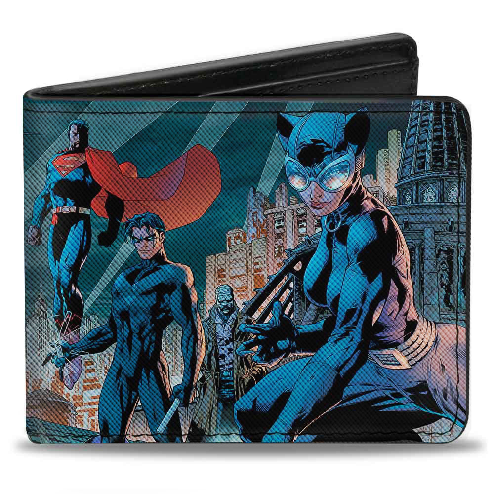 Bi-Fold Wallet - Batman Issue #619 Hush 9-Character Gotham City Skyline Cover Pose