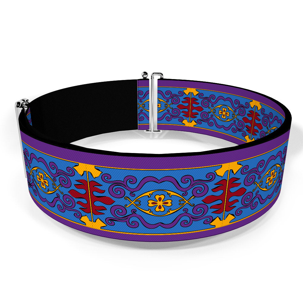 Cinch Waist Belt - Classic Aladdin Magic Carpet Tapestry Blue Purple Gold Red