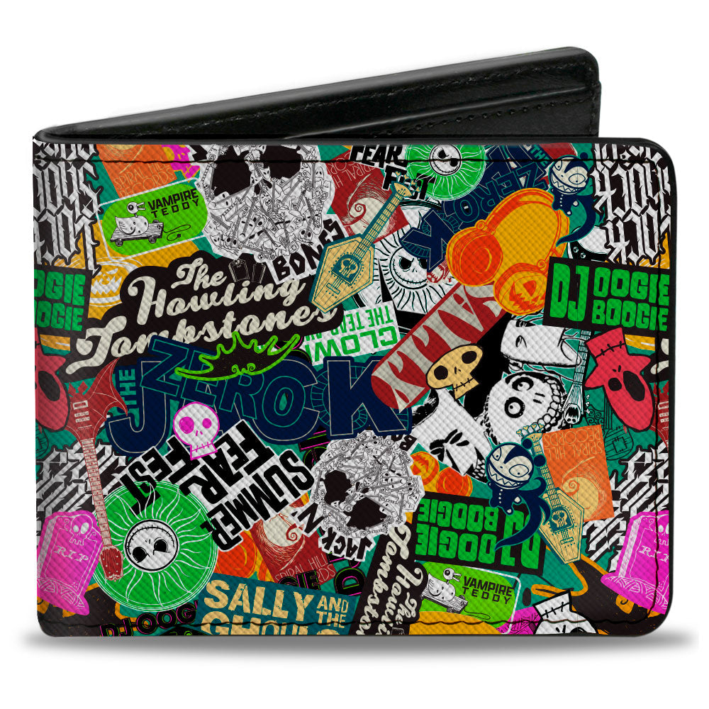 Bi-Fold Wallet - A Nightmare Before Christmas SUMMER FEAR FEST Logos Stacked