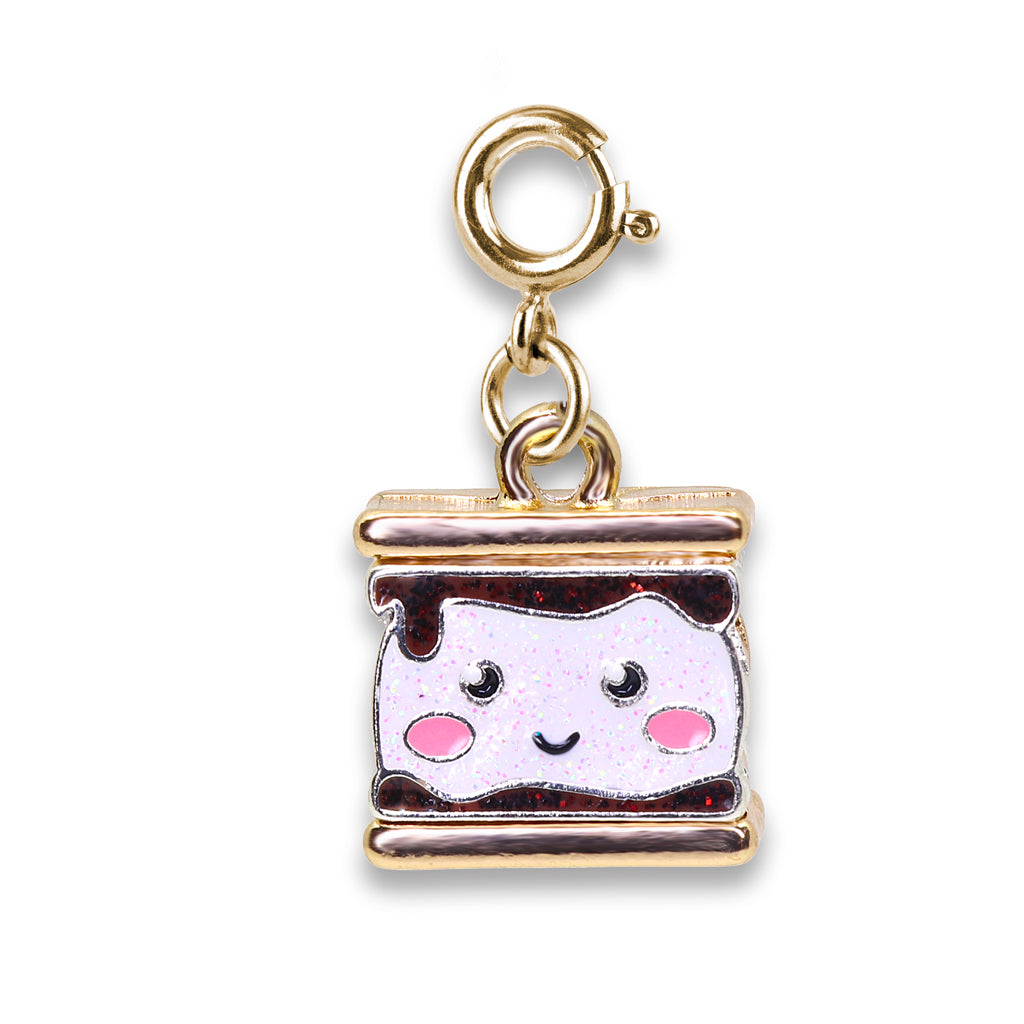 CHARM IT! - Gold Glitter S'mores Charm