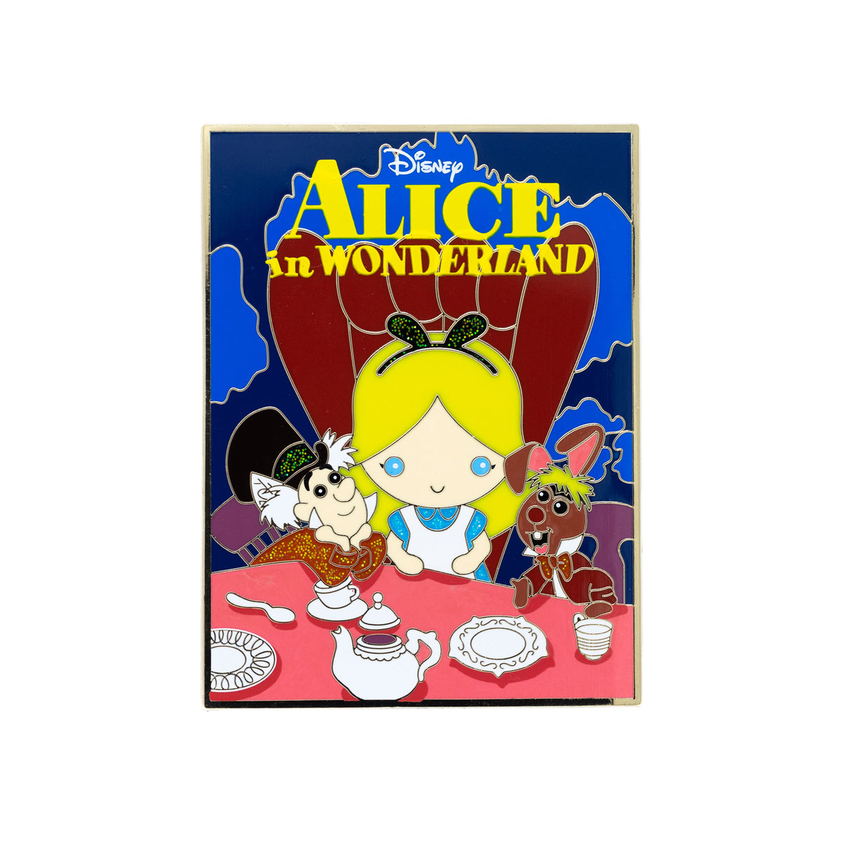 Disney Cute Movie Poster Series Alice in Wonderland 3" Collectible Pin Limited Edition 300