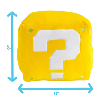 Nintendo Mocchi-Mocchi Super Mario Brothers ? Question Block Pillow Mega Plush 15"