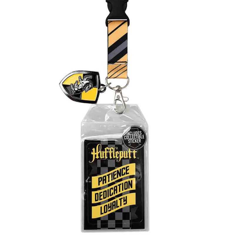 Harry Potter Hogwarts Hufflepuff Crest Lanyard