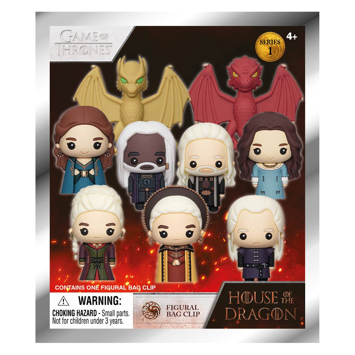 Game of Thrones House of the Dragon Collectible 3D Bag Clip Series 1 - Mystery Bag