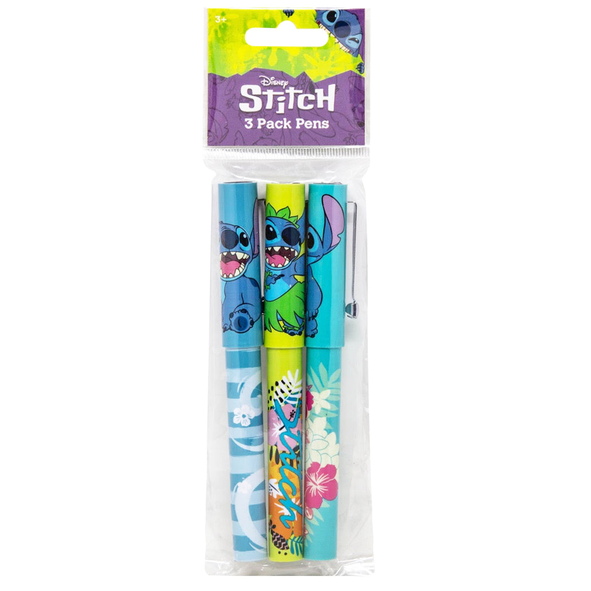 Disney Lilo and Stitch; Stitch 3 Piece Pen Set
