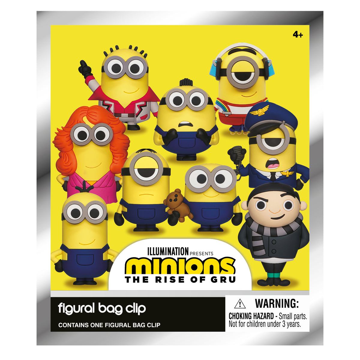 Minions The Rise of Gru 3D Bag Clip - Mystery Bag