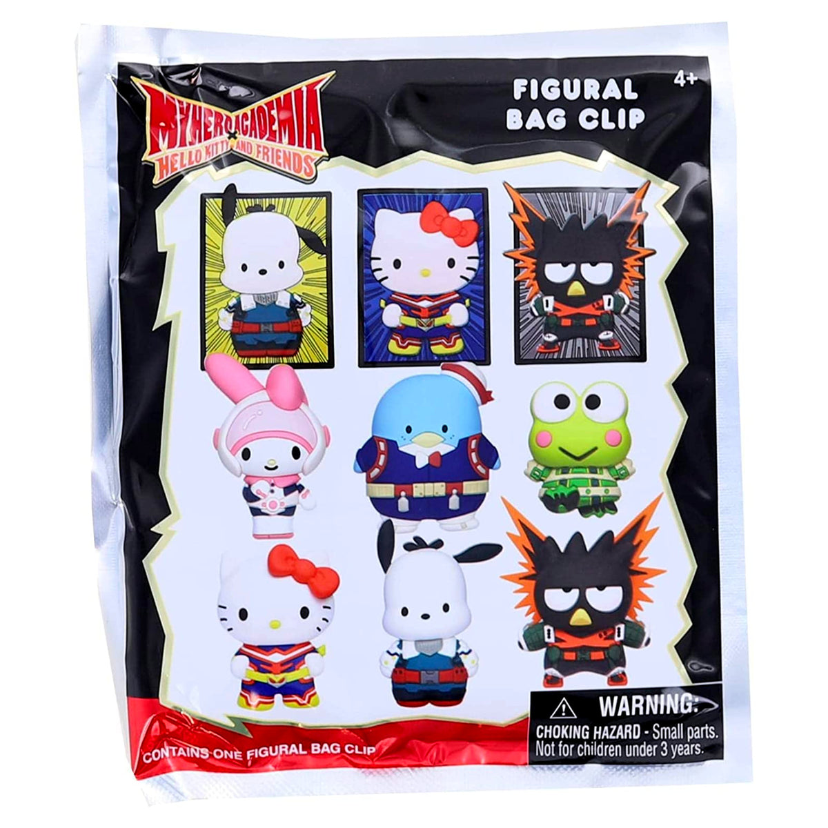 Hello Kitty X My Hero Academia Collectible 3D Bag Clip - Mystery Bag