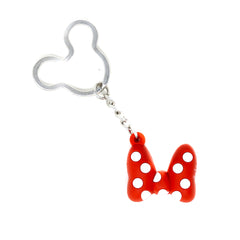 Disney Minnie Mouse Bow Icon Ball Keychain/Bag Charm