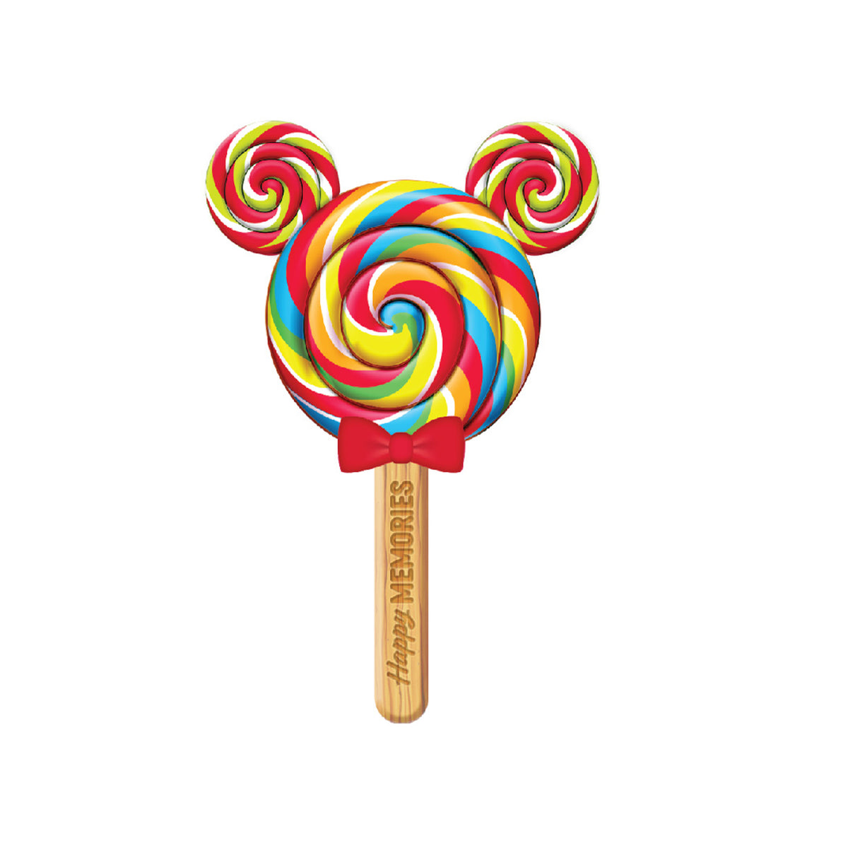 Disney Mickey Mouse Rainbow Lollipop 3D Foam Magnet