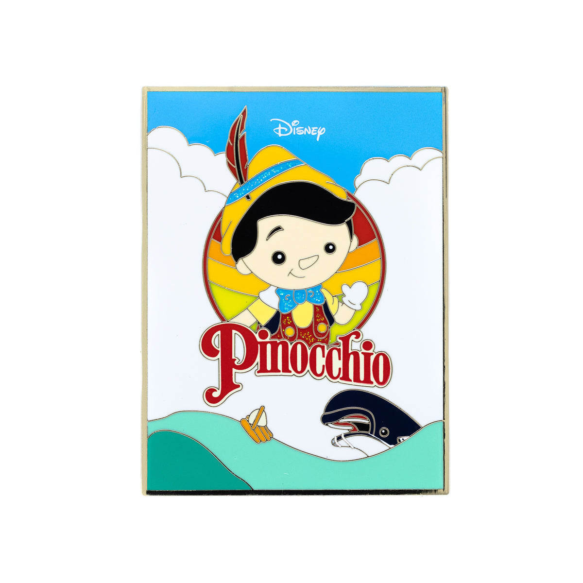 Disney Cute Movie Poster Series Pinocchio 3" Collectible Pin Limited Edition 300